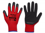 Sodo ir darbo pir&scaron;tinės Perfect Soft Red, 10 dydis, lateksas