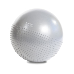 Gimnastikos kamuolys su pompa HMS YB03, 65 cm, pilka