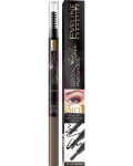 Antakių pie&scaron;tukas Eveline&nbsp;Brow Multifunction Styler 3 in 1&nbsp;02 Dark Brown 1 vnt.