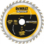 Dewalt pjūklų geležtė, 210x30mm, 36 dantys, medienai