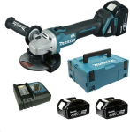 Akumuliatorinis kampinis &scaron;lifuoklis Makita 125mm 18V (DGA504RTJ)