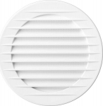 Airroxy Baltas apvalus ventiliacijos dangtelis su tinkleliu 90mm