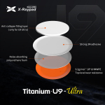 X-raypad Titanium U9 Ultra Skates Universal Dots Orange, X-raypad Titanium U9 Ultra Skates Universal Dots Orange 40 vnt. (⌀8 x 0.95 mm) (Oranžiniai) Pakaitiniai Mouse Feet