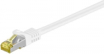 Cat 7 S/ftp Pimf tinklo kabelis, 7.5m, baltas, su Cat 6a Rj45 jungtimis