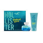 Rinkinys Hollister Festival Vibes vyrams: EDT 50 ml + &scaron;ampūnas-du&scaron;o želė 100 ml