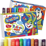 Aliejinės kreidelės Bambino, 12 spalvų