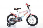 Dviratukas vaikams Bimbo Bike 16", baltas/raudonas