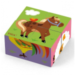 Medinė dėlionė &bdquo;Farm Puzzle&ldquo; 4 kaladėlės