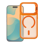 Dėklas iPhone 17 Pro Max / 18 Pro Max Forcell F-Protect Shadow Stand Premium, MagSafe, oranžinis