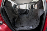 Hobbydog automobilio sėdynių užtiesalas su &scaron;onais ir velcro juosta, juodas, 220x140 cm