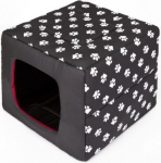 Guolis-būda Hobbydog Butterfly 2in1, R2, 45x45x17,5 cm, juodas
