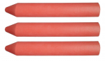 Topex Raudona Techninė Kreida, 13 x 85 mm, 3 vnt.