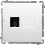 Basic Hdmi lizdas baltas Bmghdmi.01/11 Ip20 plastikas