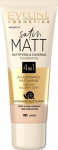 Makiažo pagrindas Eveline Satin Matt 4w1, 101 Ivory, 30 ml