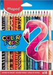 Maped Color'peps Animals spalvoti pie&scaron;tukai, 18 vnt.