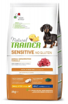 Natural Trainer Sensitive No Gluten mažų ir itin mažų veislių &scaron;unims su ėriena 2kg