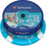 "verbatim" cd-r, 43439, 25 pakuotės, 700 mb, 52x, 80 min., 12 cm, su verpste, skirtas duomenų archyvavimui