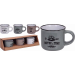 Keramikiniai puodeliai Espresso, 100ml, 3 vnt.