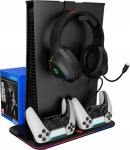 Canyon PS5 Charger Stand, Juoda