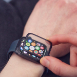 Hibridinis Wozinsky laikrodžio stiklas, skirtas Apple Watch 7 45 mm juodas