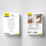 Įkroviklis Dudao 'A65EU' baltas 65W (2xPD-C / 2xQC3.0)