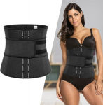 Korsetas fitnesui inSPORTline Corwaist, juodas