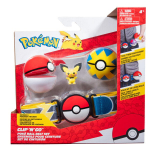 Žaislinis diržas Pokemon Clip&acute;n&acute;Go Poke Ball Belt Set W15
