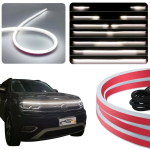 Lankstūs dienos žibintai po variklio dangčiu 200 cm DRL LED 12V + WOW