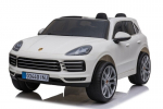 Dvivietis vaiki&scaron;kas elektromobilis Porsche Cayenne S, baltas