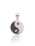 Sidabrinis pakabukas su cirkoniu "Yin and Yang IV" DS01K655
