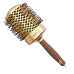 Apvalus plaukų &scaron;epetys Olivia Garden Expert Blowout Shine Gold & Brown, 80 mm, 1 vnt.