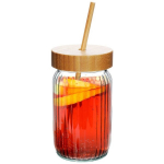 Stiklainis su dangteliu ir &scaron;iaudeliu, 500 ml