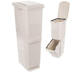 Rū&scaron;iavimo &scaron;iuk&scaron;liadėžė, 2x17,5 l, Atliekų rū&scaron;iavimo &scaron;iuk&scaron;liadėžė plastikinis 2x17,5 l