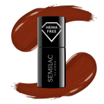 Hibridinis nagų lakas Semilac UV Hybrid, 418 Red Hot Beach, 7 ml