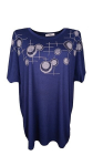 Tunika moterims Kinga, mėlyna, 3XL