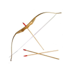 Medinis lankas su strėlėmis guminiais antgaliais, 80cm