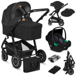 Universalus vežimėlis Lionelo Bianka 3in1 Black Onyx