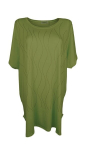 Moteri&scaron;ka medvilninė tunika Kinga, žalia, 7XL