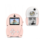 Shona KCP04 2in1 Kids Video/Photo Camera Full HD 1080p and Thermal printer + 2pcs rolls Pink