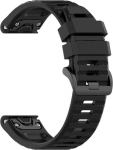 Fixed | Silicone Strap for Garmin QuickFit 22mm | Black