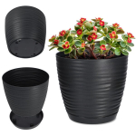 Gėlių vazono dangtelio stovas antracitas 17cm