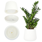 Gėlių vazonas Gėlių vazonų stovas baltas 23 cm