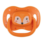 Silikoninis simetrinis čiulptukas Canpol Babies oranžinis, 0-6 mėn.