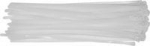 Baltos plastikinės kabelių tvirtinimo juostelės 7,6x350mm, 50 vnt.
