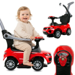 Stumiamas automobilis vaikams Sport Car Sun Baby, raudonas