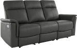 Sofa-reglaineris Loft24 Manuel, juoda