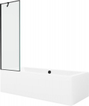 Vonia Mexen Cube su apdaila ir stiklo sienele, 170x80 cm + 60 cm