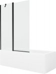 Vonia Mexen Cubik su apdaila ir stiklo sienele, 150x70 cm + 120 cm