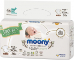 Sauskelnės Moony Natural, 30 vnt.