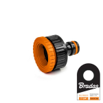 Čiaupo jungtis  1" / 3/4" Bradas BLACK LINE